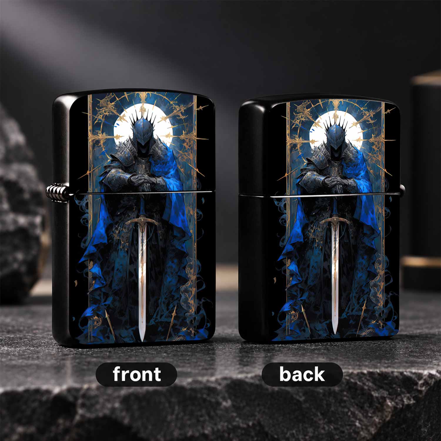 Vintage Enamel Dark Knight Win - Vintage Collectible Lighters recension och pris