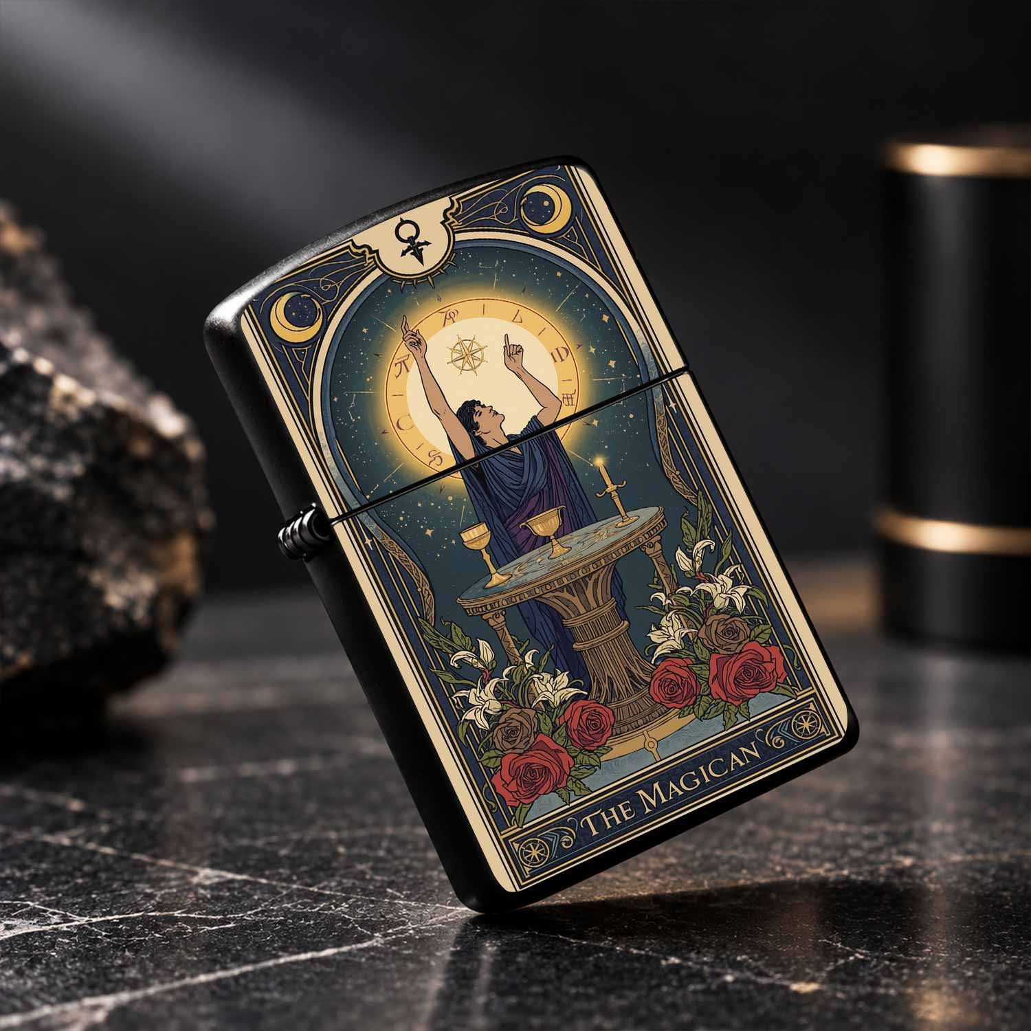 Vintage Tarot The Magician Pat - Vintage Collectible Lighters recension och pris