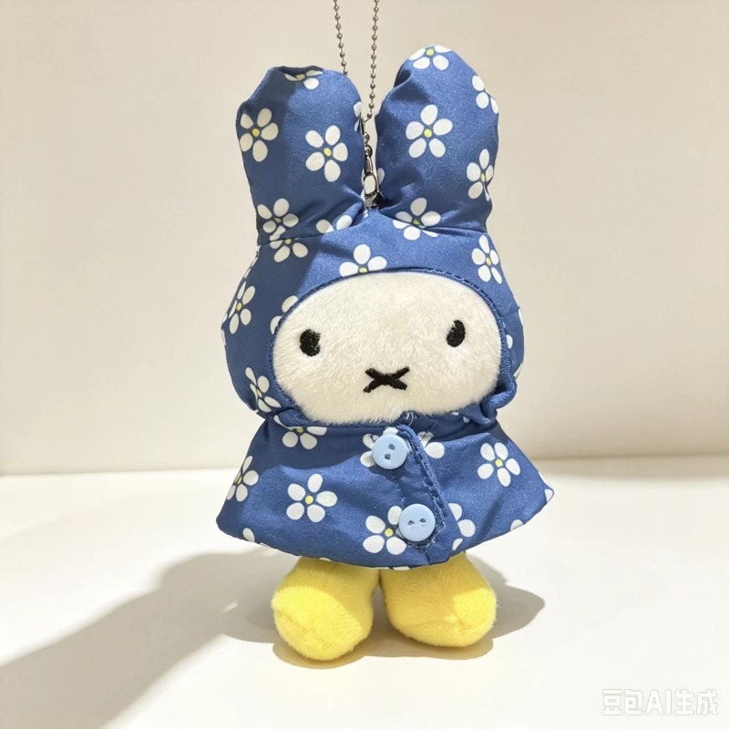 Miffy Raincoat Plush Keychain  - Vintage Item recension och pris