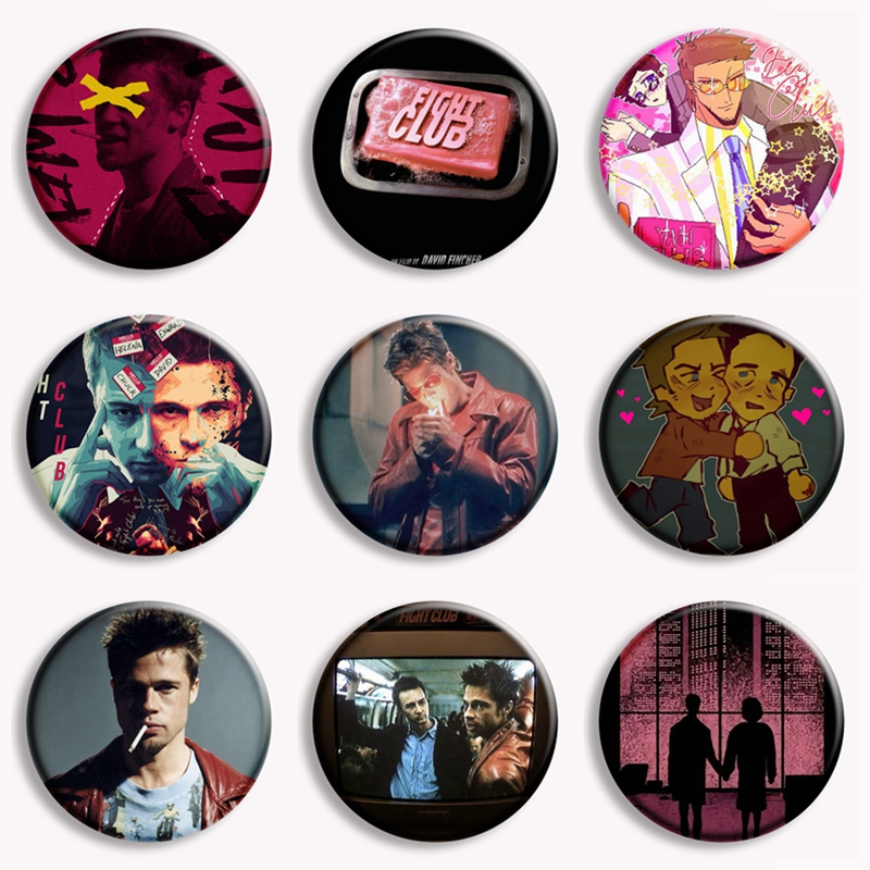 Retro Classic Movie Fight Club - Vintage Collectible Buttons recension och pris